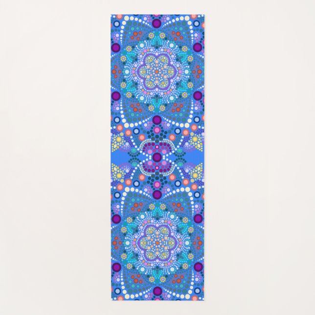 dot painting meets mandala 2 18 yogamatte (Vorderseite)