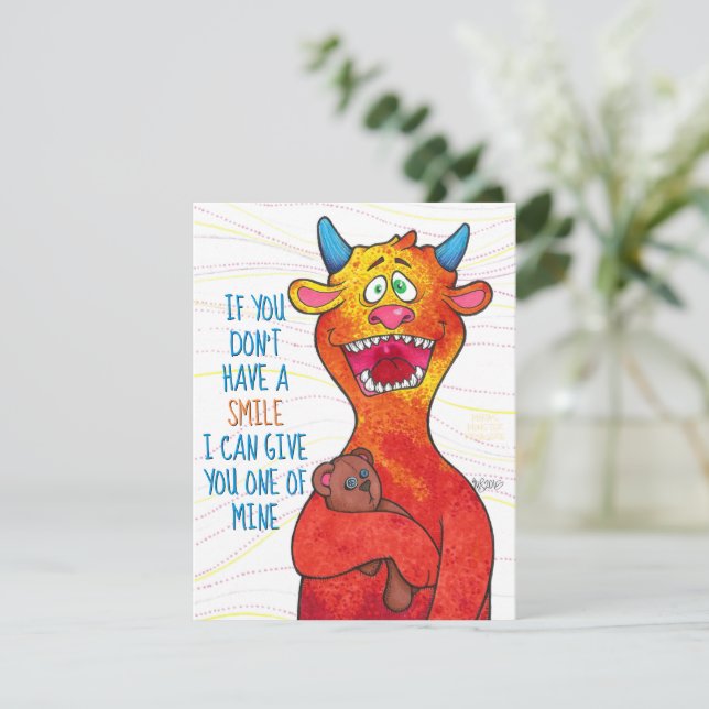 Dot, Papier-Zierkarte Feiertagskarte (Stehend Vorderseite)