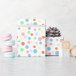 Dot Parade Helle Frühlingsfarben Geschenkpapier
