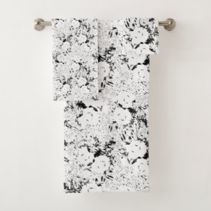 Dot, schwarze Kuh Badhandtuch Set