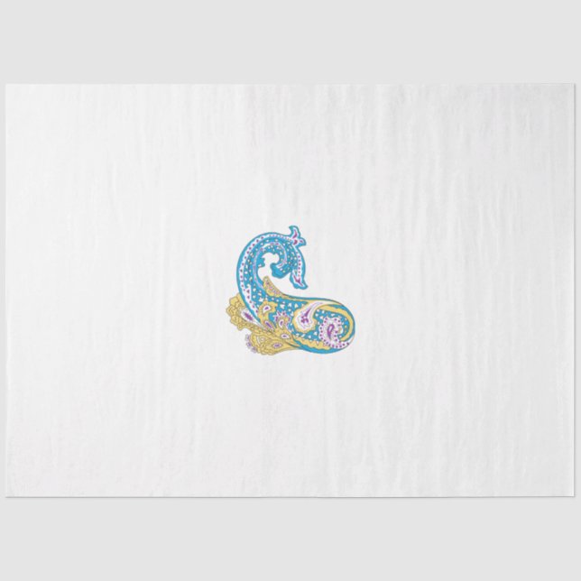Dot, Sherpa Blue, Golden Sand Design Seidenpapier (Vorderseite)