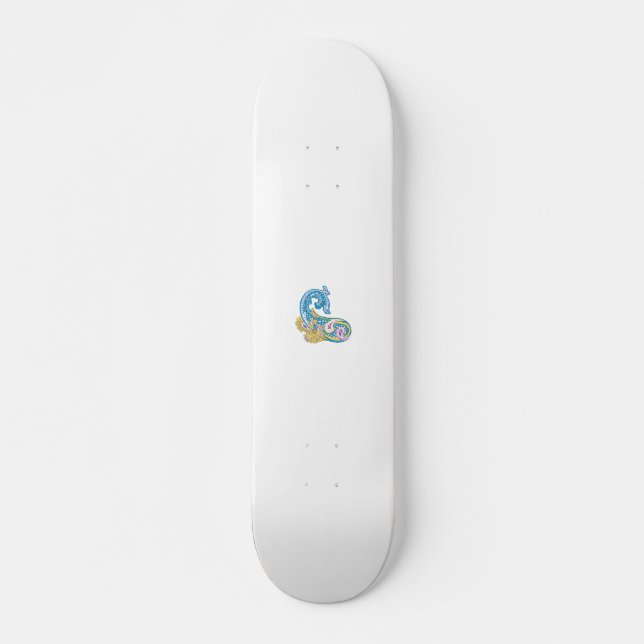 Dot, Sherpa Blue, Golden Sand Design Skateboard (Vorne)