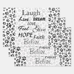 Dot Wrapping Paper (Dot Wrapping Paper) für Hunde  Geschenkpapier Set