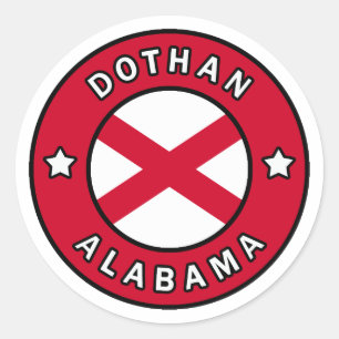 Dothan Alabama Runder Aufkleber
