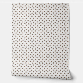 Dots-a-Lot: Gemütlich braun Mini-Dot Tapete