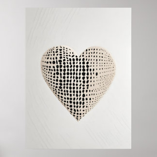 Dots and Polka Herzdesign Artprint Poster