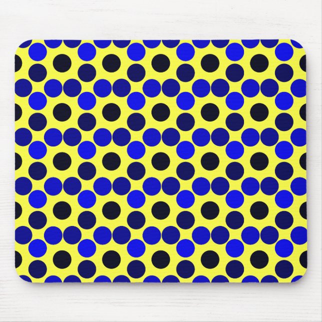 Dots Black and Blue MOUSEPAD (Vorne)