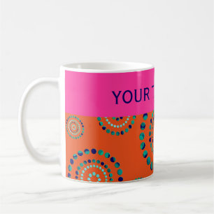 Dots Circle Power Blume + Ihr Backgr. Kaffeetasse