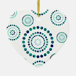 Dots Circle Power Blume + Ihr Backgr. Keramikornament