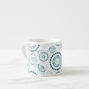 Dots Circle Power Blume II + Ihr Backgr. Idee Espressotasse