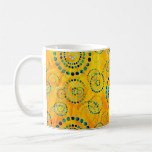 Dots Circle Power Blume II + Ihr Backgr. Idee Kaffeetasse