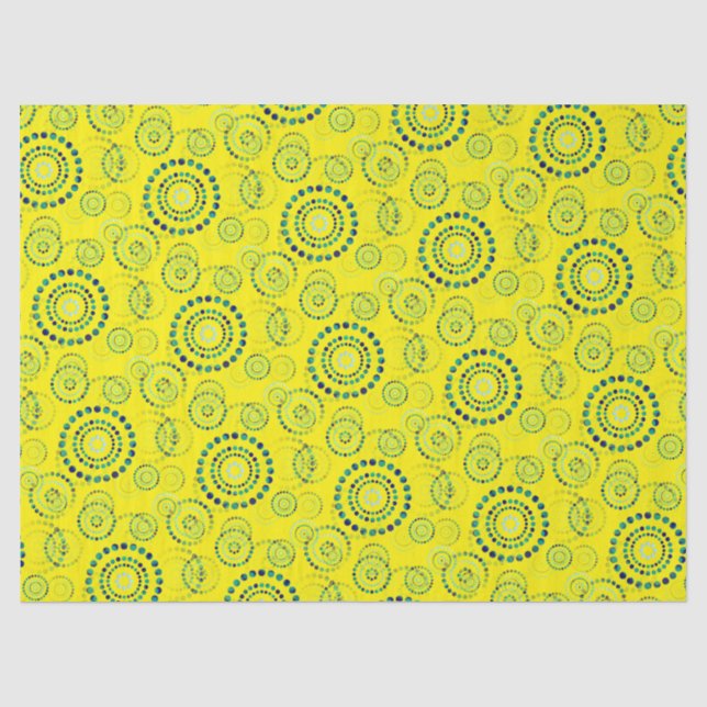 Dots Circle Power Blume II + Ihr Backgr. Idee Seidenpapier (Vorderseite)