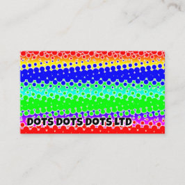 Dots Dots Dots LTD (Sie können die Wörter ändern) Visitenkarte