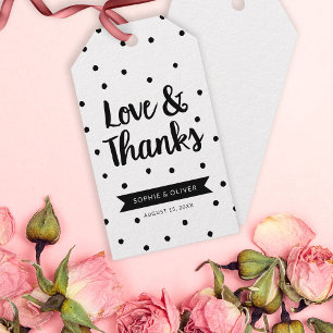 Dots Liebe und Danke Geschenkanhänger
