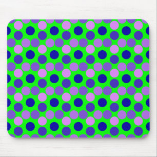 Dots Lila Green Mouse Pad sehen Mousepad