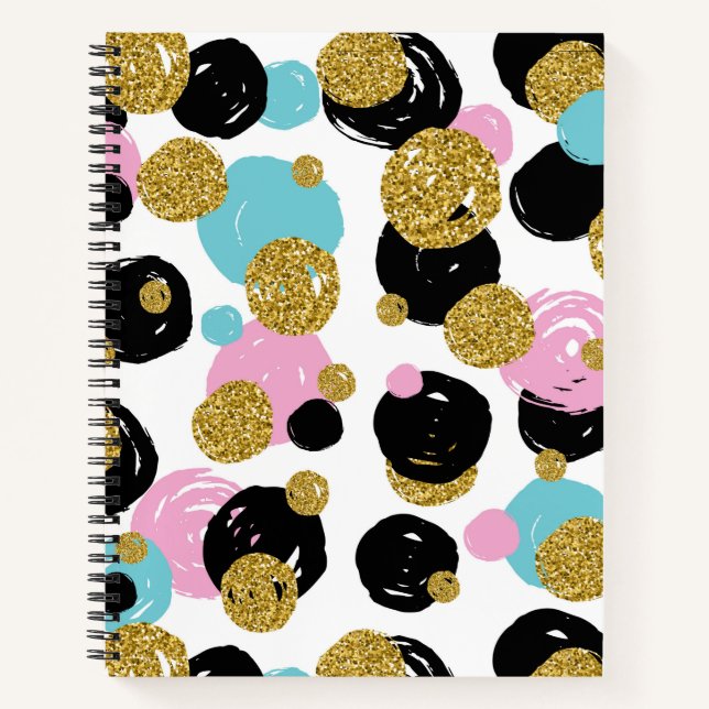 Dots-Muster 10 Notizbuch (Vorderseite)