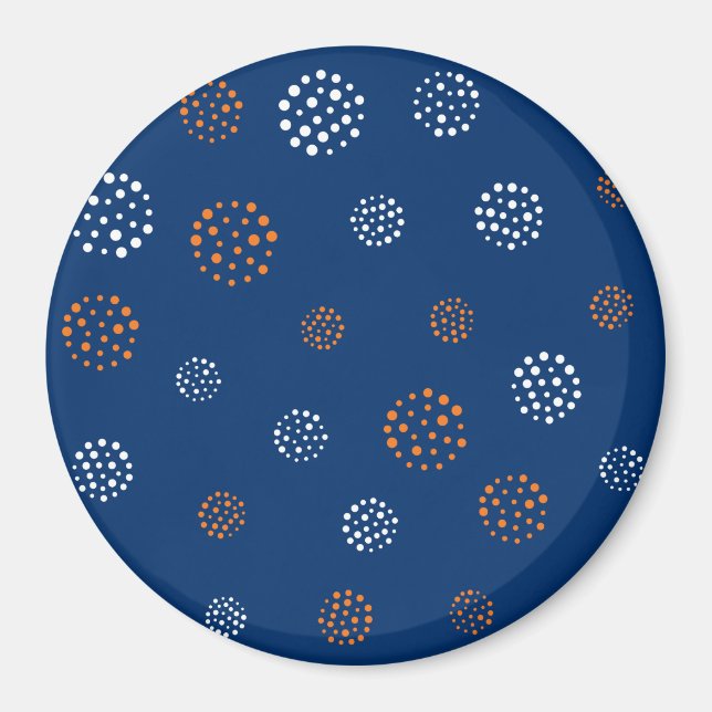 Dots-Muster 13 Magnet (Vorne)