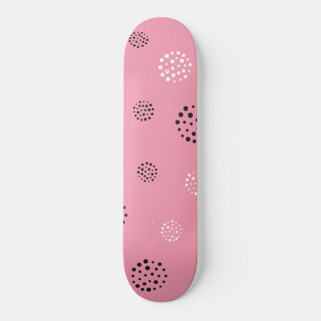 Dots-Muster 14 Skateboard (Vorderseite)