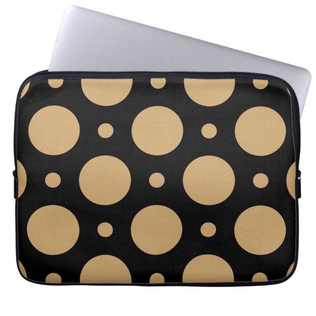 Dots-Muster 17 Laptopschutzhülle (Vorderseite)