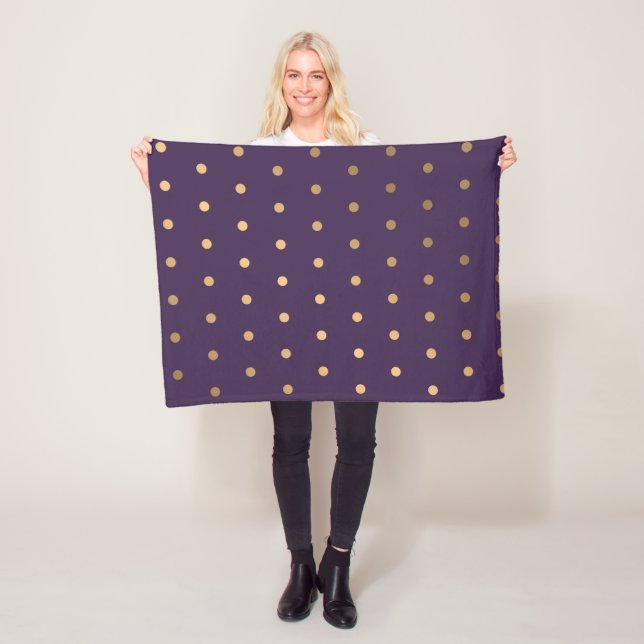 Dots-Muster 18 Fleecedecke (Beispiel)