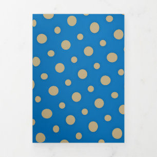 Dots-Muster 4 Dreifach Gefaltete Urlaubskarte