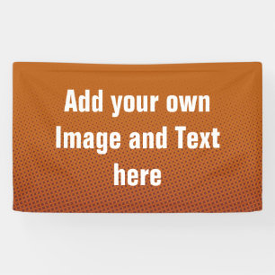 Dots Muster dunkelorange rot + Ihre Ideen Banner