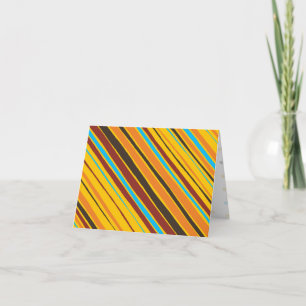 Dots 'n' Stripes Blank Notecard Dankeskarte