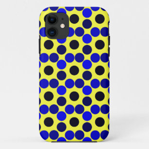 Dots Schwarz und Blau sehen Case-Mate iPhone Hülle