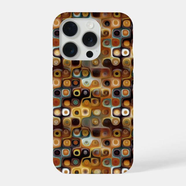 Dotsy-Mehrfachmusterhülle iPhone 15 Pro Hülle (Rückseite)