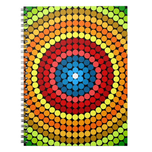 Dotted Abstrakt Mandala Art Design-65904 Notizblock (Vorderseite)