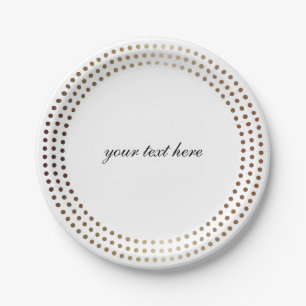 Dotted Gold Circles Moderne Dots Party Teller