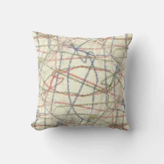 Dotted Lines Designer Pillow Kissen (Vorderseite)