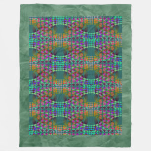 Dotted Orgeordnete Chaos Wallpaper farbig + Ihre I Fleecedecke