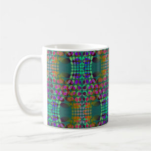 Dotted Orgeordnete Chaos Wallpaper farbig + Ihre I Kaffeetasse