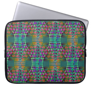 Dotted Orgeordnete Chaos Wallpaper farbig + Ihre I Laptopschutzhülle