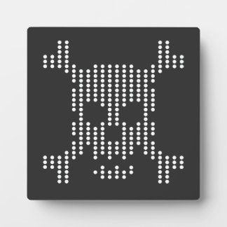 Dotted Skull Halftone Fotoplatte