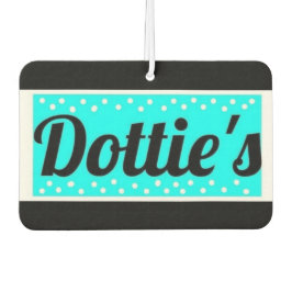 Dottie's Store Logo Auto-Luftverbesserer Schwarz & Autolufterfrischer