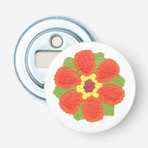 Dotty Blume Button Flaschenöffner