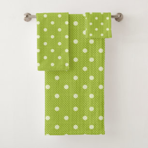 Dotty Delight Green Badhandtuch Set
