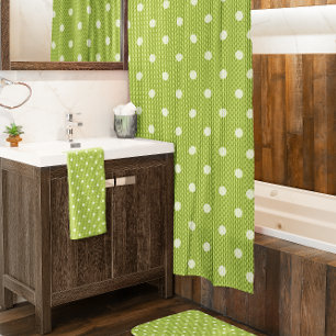 Dotty Delight Green Duschvorhang