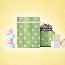 Dotty Delight Green Geschenkpapier