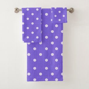 Dotty Delight lila Badhandtuch Set