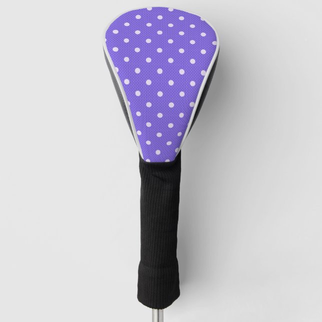 Dotty Delight Lila Golf Headcover (Vorderseite)