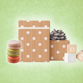 Dotty Delight Orange Geschenkpapier