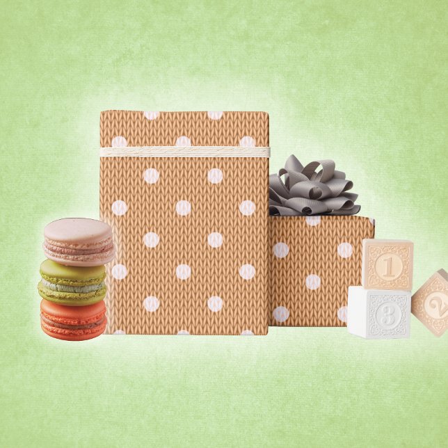 Dotty Delight Orange Geschenkpapier (Dotty Delight Orange Wrapping Paper)