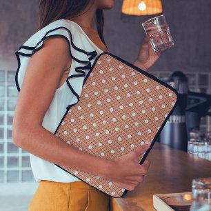 Dotty Delight Orange Laptopschutzhülle