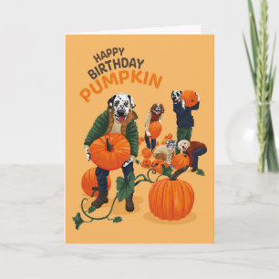 Dotty Dog Dalmatian Birthday Carte de voeux Citrou