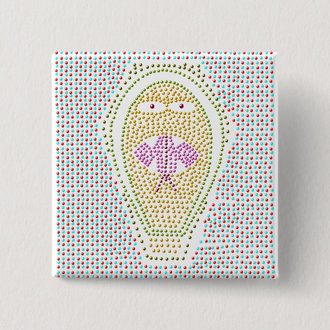 Dotty Egyptian Cobra Button (Vorderseite)