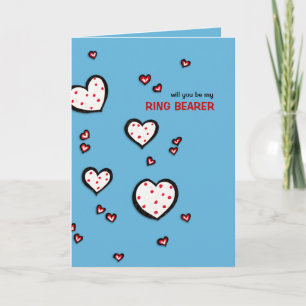Dotty Hearquoise ist meine Ringträgerkarte Einladung
