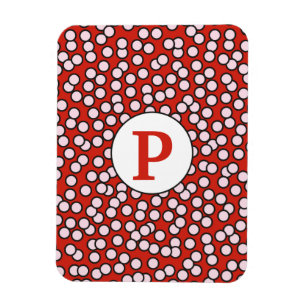 Dotty Monogram Muster Magnet